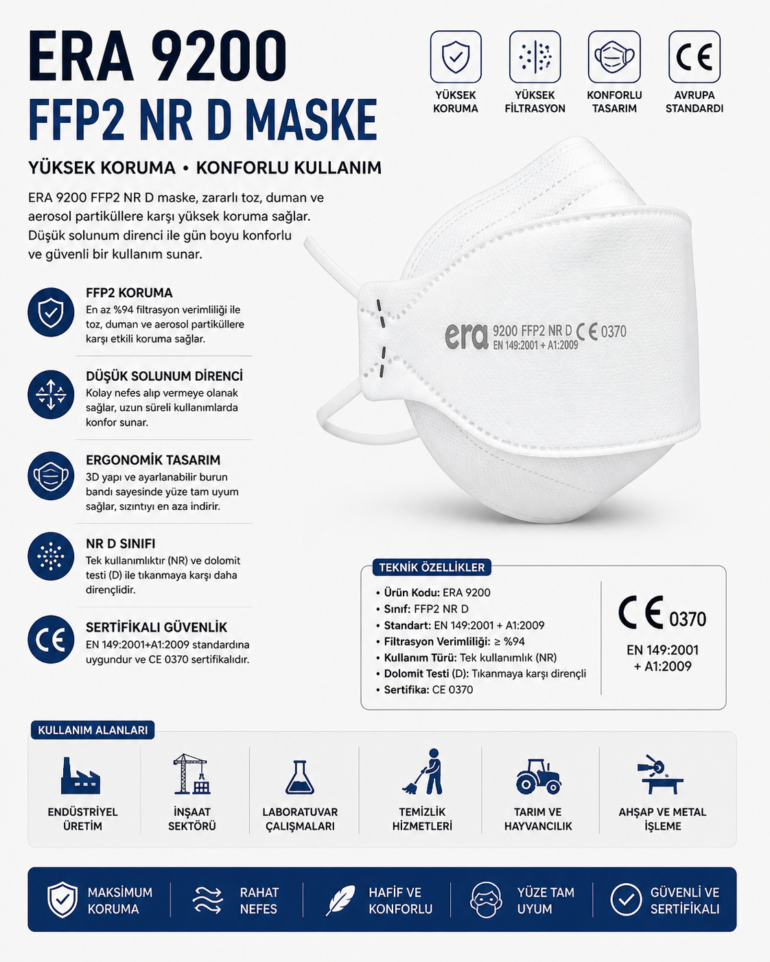 Era 9200 Ffp2 Nr D Maske