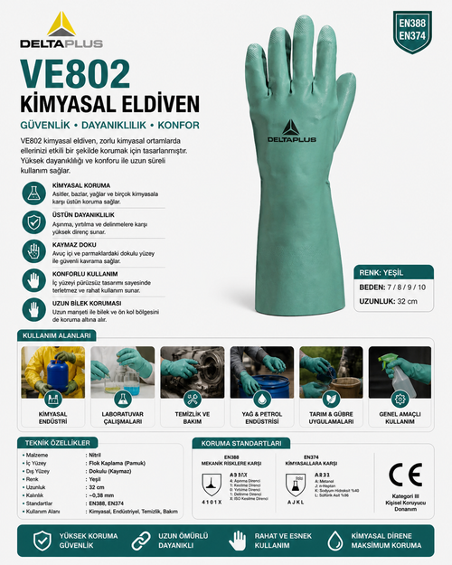 Ve802 Kimyasal Eldiven