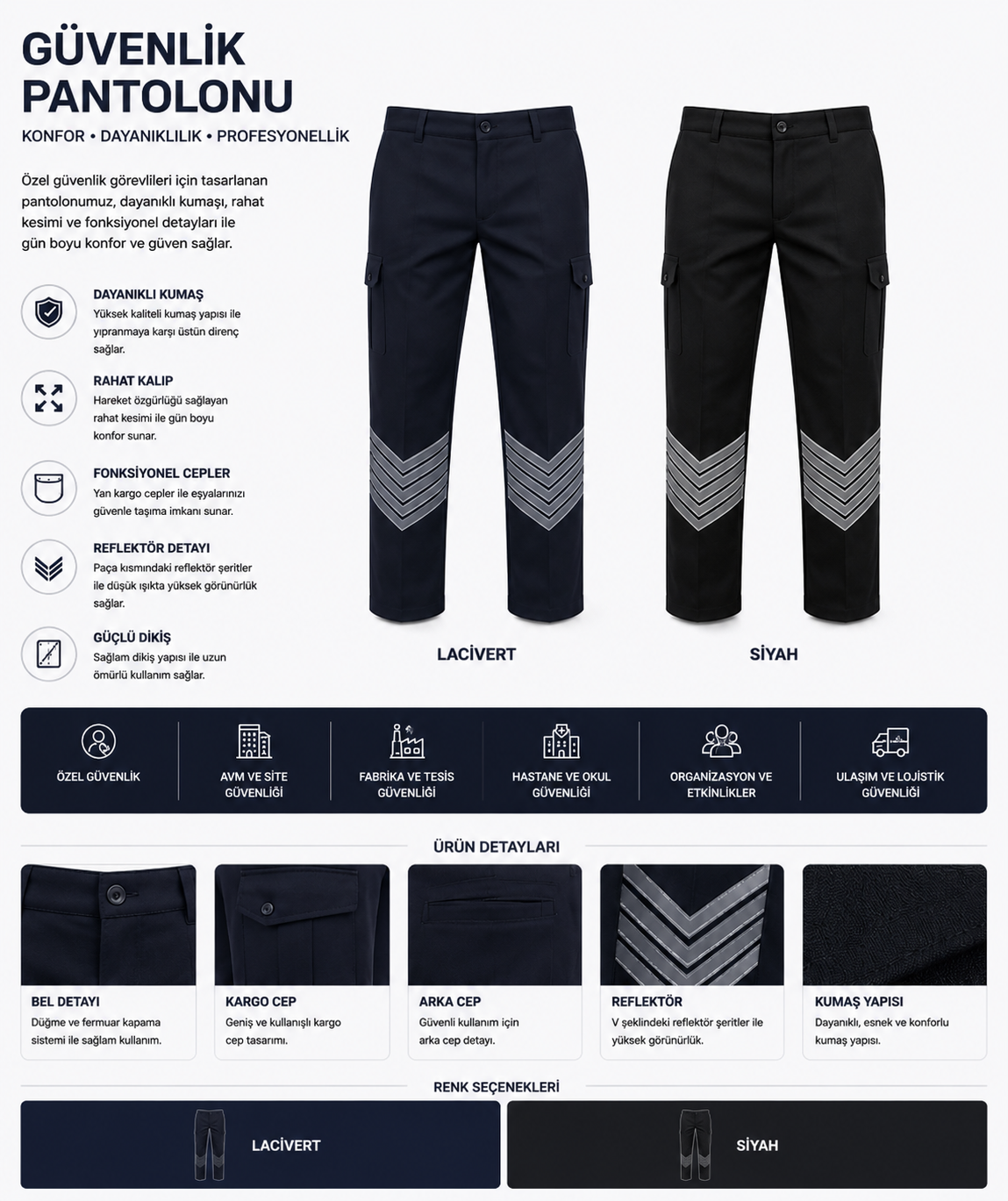Özel Güvenlik Pantolonu