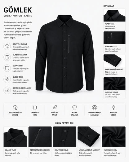 SF Modern Kesim Slim Fit Gömlek
