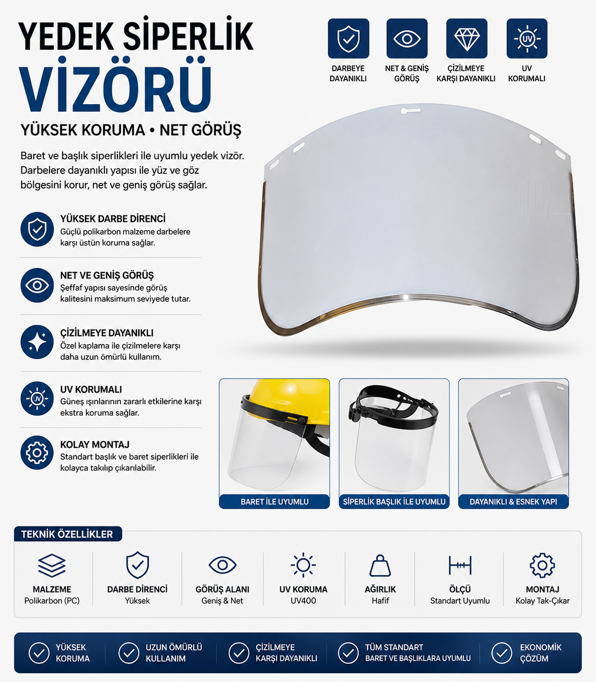 Yedek Siperlik Vizörü